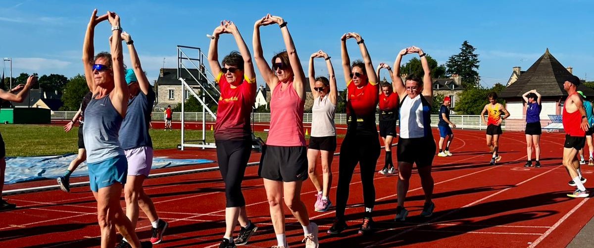 Section Triathlon Santé - séance à la piste - juin 2025